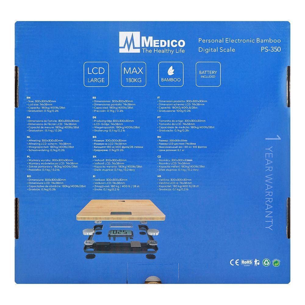 Medico PS-350 Bambo Digital Scale Personal & Electronic - Image 4