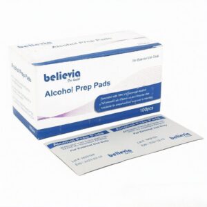 Believia Alchohal Prep Pads & Swabs 100 Pcs
